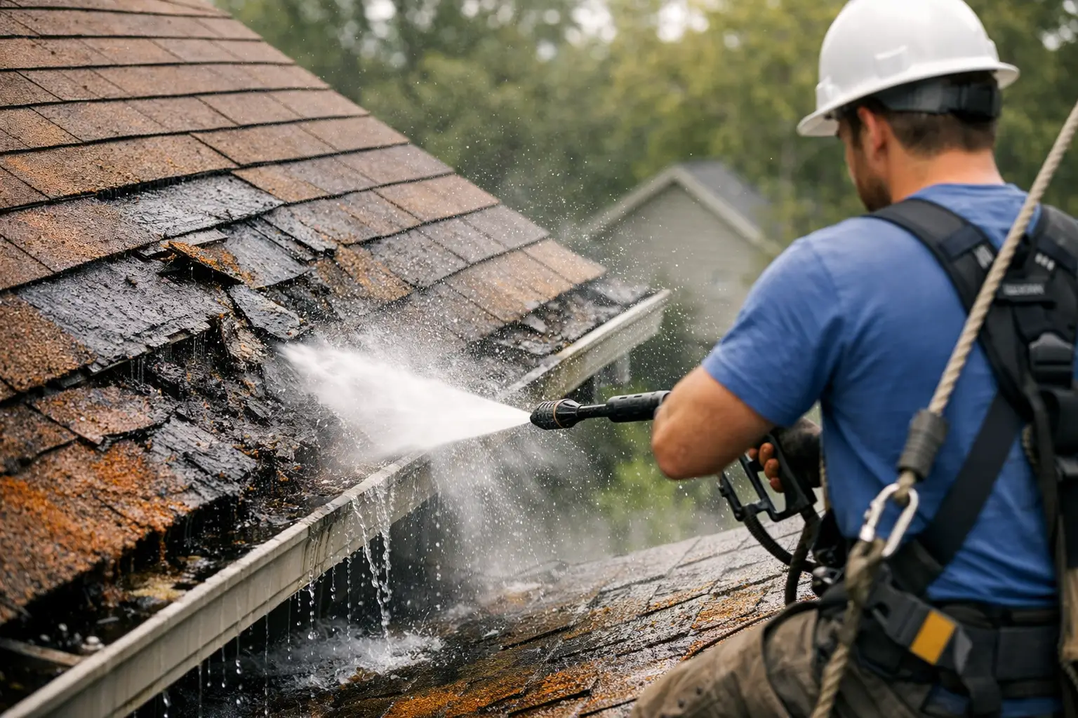 Is Pressure Washing a Roof Safe? The Real Risks