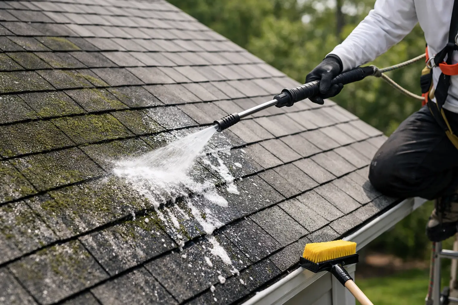 How to Remove Algae From Shingles Safely